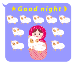 Matryoshka six sisters 2 sticker #6342247