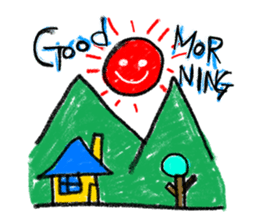 Crayon Kids Baby Drawing Sketch Book sticker #6342289