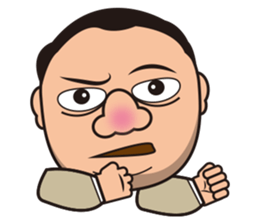 Long Wen all day expression. sticker #6343097