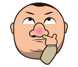 Long Wen all day expression. sticker #6343099