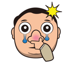 Long Wen all day expression. sticker #6343105