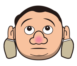 Long Wen all day expression. sticker #6343109