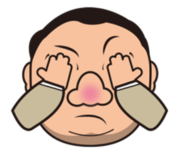 Long Wen all day expression. sticker #6343110