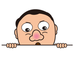 Long Wen all day expression. sticker #6343116