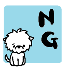 Maltese is of vanilla sticker #6343372