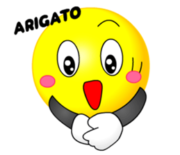 kawaii Smiley Face 3D(Japanese/English)2 sticker #6343414