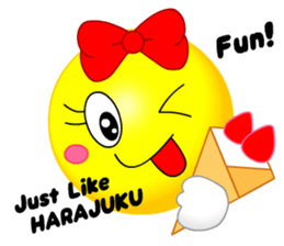 kawaii Smiley Face 3D(Japanese/English)2 sticker #6343427