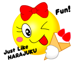 kawaii Smiley Face 3D(Japanese/English)2 sticker #6343427