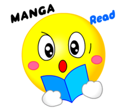 kawaii Smiley Face 3D(Japanese/English)2 sticker #6343432