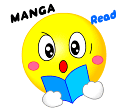 kawaii Smiley Face 3D(Japanese/English)2 sticker #6343432