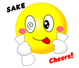 kawaii Smiley Face 3D(Japanese/English)2 sticker #6343442