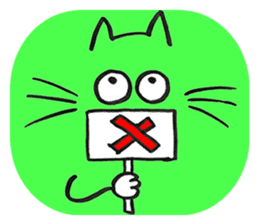 Cat to apologize to sticker #6343522