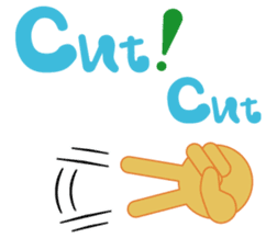 daddy's finger sticker #6343595