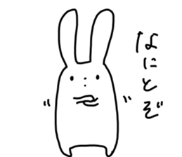insolent rabbit sticker #6343794