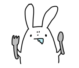insolent rabbit sticker #6343804