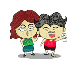 Mr.Chan & Mrs.Nang sticker #6343857
