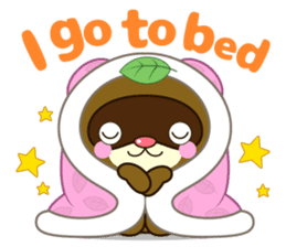 Ponkichi of raccoon dog(English ver.) sticker #6344331