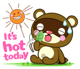 Ponkichi of raccoon dog(English ver.) sticker #6344356