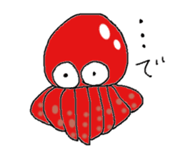 Ika chan. Tako chan. kurage chan. sticker #6344413