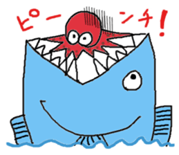 Ika chan. Tako chan. kurage chan. sticker #6344415