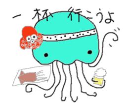 Ika chan. Tako chan. kurage chan. sticker #6344426