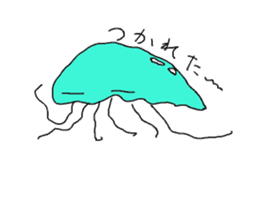 Ika chan. Tako chan. kurage chan. sticker #6344429