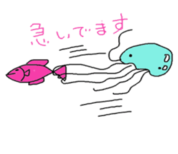 Ika chan. Tako chan. kurage chan. sticker #6344436