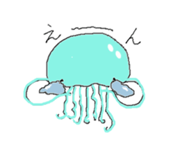 Ika chan. Tako chan. kurage chan. sticker #6344441