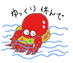 Ika chan. Tako chan. kurage chan. sticker #6344442