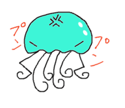 Ika chan. Tako chan. kurage chan. sticker #6344443