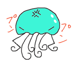 Ika chan. Tako chan. kurage chan. sticker #6344443