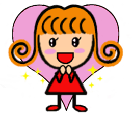 Girl of Carl Hair PART2 Renewal sticker #6345741