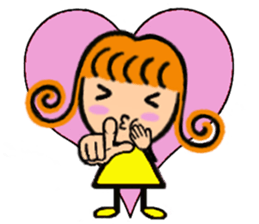 Girl of Carl Hair PART2 Renewal sticker #6345747