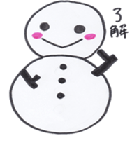 Daily snowman sticker #6345810