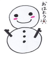 Daily snowman sticker #6345816