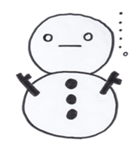 Daily snowman sticker #6345830