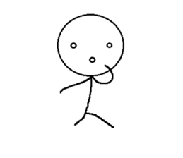 funny stick person sticker #6347010