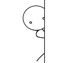 funny stick person sticker #6347026