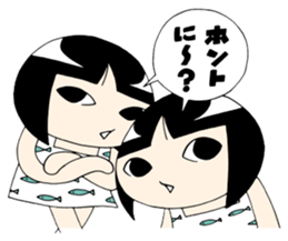 Twin girls Sticker Mimiko & Hanako sticker #6347134