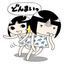Twin girls Sticker Mimiko & Hanako sticker #6347137