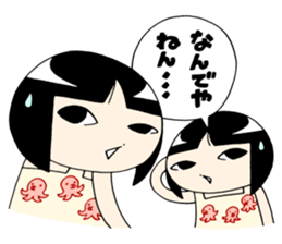 Twin girls Sticker Mimiko & Hanako sticker #6347139