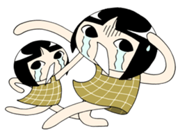 Twin girls Sticker Mimiko & Hanako sticker #6347142