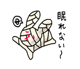 Now, in the hospital! Bandage rabbit sticker #6347523