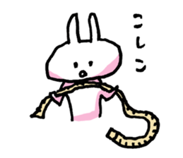 Funny cat & bunny from KAGOSHIMA 2nd sticker #6348256