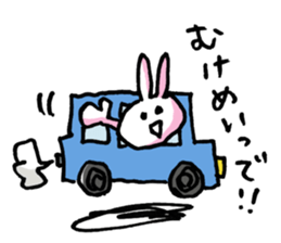 Funny cat & bunny from KAGOSHIMA 2nd sticker #6348277