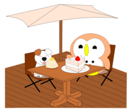 Fuku-chan 4. (owl) sticker #6348348