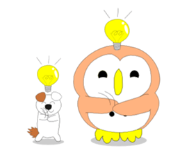 Fuku-chan 4. (owl) sticker #6348351