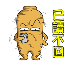 Amusing Mr.Ginseng 2 (Holiday greetings) sticker #6348510