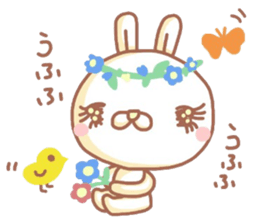 Sticker of the rabbit with a pretty eye sticker #6348569