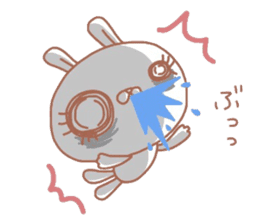 Sticker of the rabbit with a pretty eye sticker #6348595